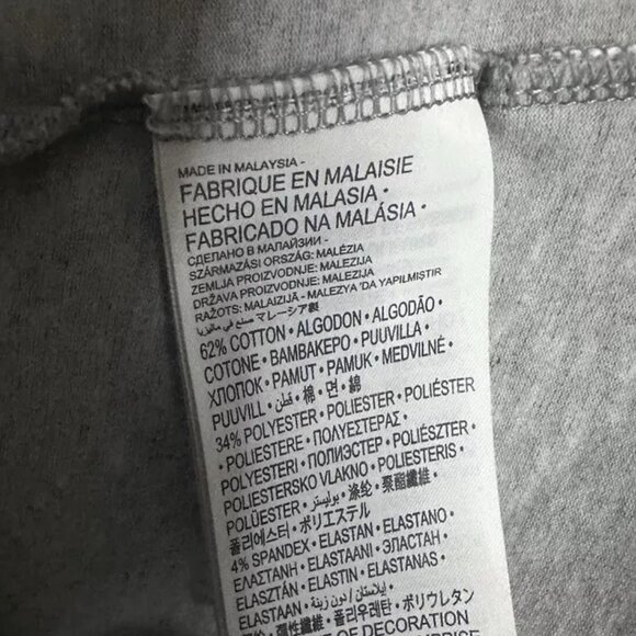 Nike Dri Fit Cotton Tee XL Gray Short Sleeves Crew Neck Swoosh Logo - Picture 6 of 7